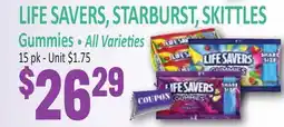 Jetro LIFE SAVERS, STARBURST, SKITTLES Gummies offer
