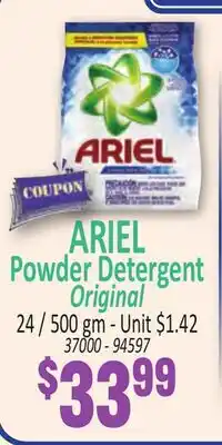 Jetro ARIEL Powder Detergent Original offer