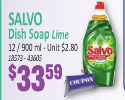 Jetro SALVO Dish Soap Lime offer
