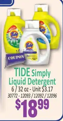Jetro TIDE Simply Liquid Detergent offer