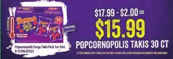 Jetro POPcornopolis TAKIS 30 CT offer