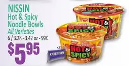 Jetro NISSIN Hot & Spicy Noodle Bowls offer