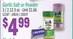 Jetro Garlic Salt or Powder offer