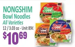 Jetro NONGSHIM Bowl Noodles offer