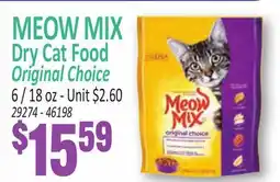 Jetro MEOW MIX Dry Cat Food Original Choice offer
