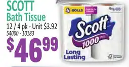 Jetro SCOTT Bath Tissue offer