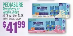 Jetro PEDIASURE Strawberry Or Vanilla Shake offer