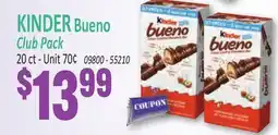 Jetro KINDER Bueno Club Pack offer
