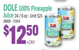 Jetro DOLE 100% Pineapple Juice offer