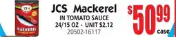 Jetro JCS Mackerel IN TOMATO SAUCE offer