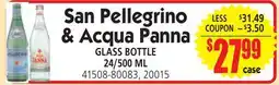 Jetro San Pellegrino & Acqua Panna offer
