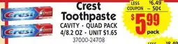 Jetro Crest Toothpaste offer
