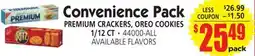 Jetro CONVENIENCE PACK PREMIUM CRACKERS, OREO COOKIES offer