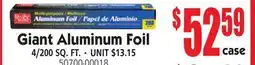 Jetro Giant Aluminum Foil offer