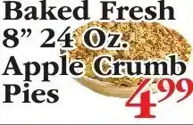 Chanatry's Hometown Market Baked Fresh 8" 24 Oz Apple Crumb Pies offer