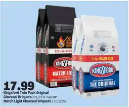 Meijer Kingsford Twin Pack Original Charcoal Briquets offer