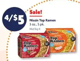 Family Dollar Nissin Top Ramen offer