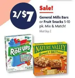 Family Dollar General Mills Bars or Fruit Snacks offer