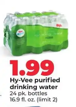 Hy-Vee Hy-Vee purified drinking water offer