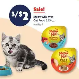 Family Dollar Meow Mix Wet Cat Food offer