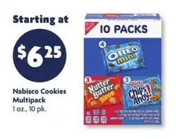 Family Dollar Nabisco Cookies Multipack offer