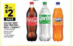 Dollar General Coca-Cola Sprite Fanta Mello Yello Barq's or Seagram's offer