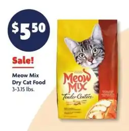 Family Dollar Meow Mix Dry Cat Food offer