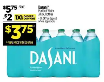 Dollar General Dasani offer
