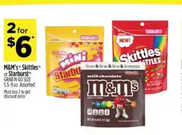 Dollar General M&M's, Skittles or Starburst offer
