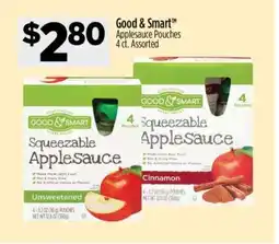 Dollar General Good & Smart Applesauce Pouches offer