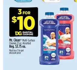 Dollar General Mr. Clean Multi-Surface Cleaner 21 oz offer