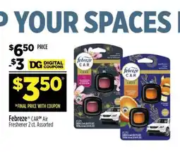 Dollar General Febreze CAR Air Freshener 2 ct. Assorted offer