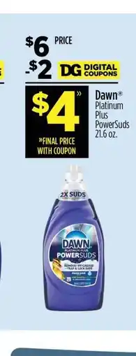 Dollar General Dawn Platinum Plus PowerSuds offer