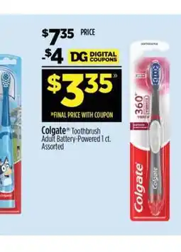 Dollar General Colgate Toothbrush offer