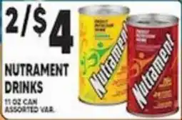 Associated Nutrament drinks offer