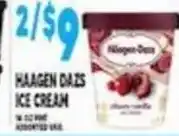 Associated Haagen Dazs ice cream offer