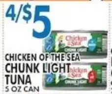 Associated Chicken of the sea chunk light tuna offer