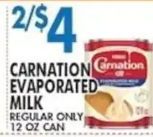 Associated Carnation evaporated milk offer