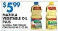 Associated Mazola vegetable oil plus offer