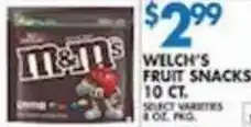 Associated Welch's fruit snacks offer