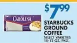 Associated Starbucks ground coffee offer