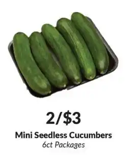 Woodman's Mini Seedless Cucumbers offer