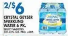 Associated Crystal Geyser sparkling water offer