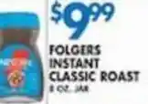 Associated Folgers instant classic roast offer