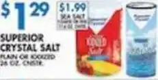 Associated Superior crystal salt offer