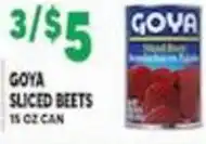 Associated Goya sliced beets offer