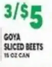 Associated Goya sliced beets offer