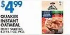 Associated Quaker instant oatmeal offer