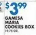 Associated GAMESA MARIA COOKIES BOX offer
