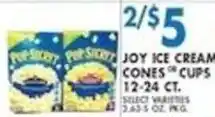 Associated Joy ice cream cones or cups offer